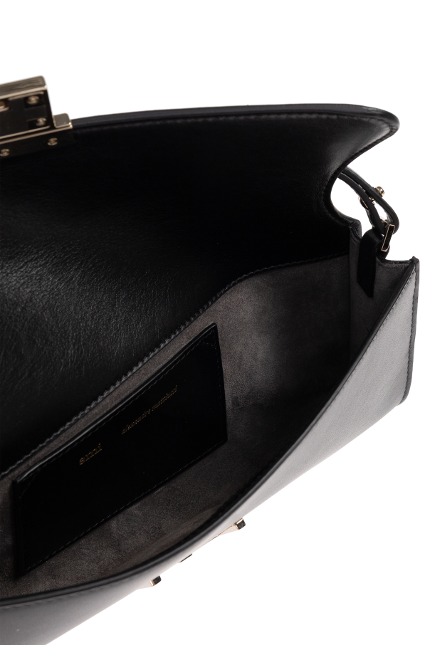 Ami Alexandre Mattiussi BLACK Leather shoulder bag 6