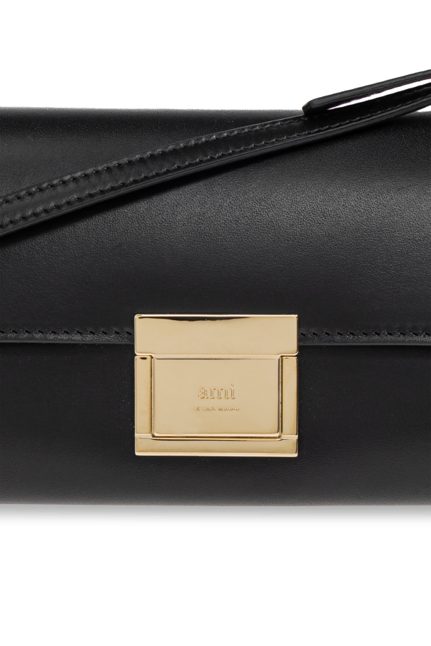 Ami Alexandre Mattiussi BLACK Leather shoulder bag 7