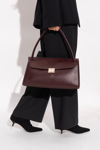 Ami Alexandre Mattiussi BURGUNDY Leather shoulder bag 2