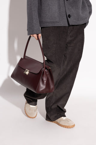 Ami Alexandre Mattiussi BURGUNDY Leather shoulder bag 3