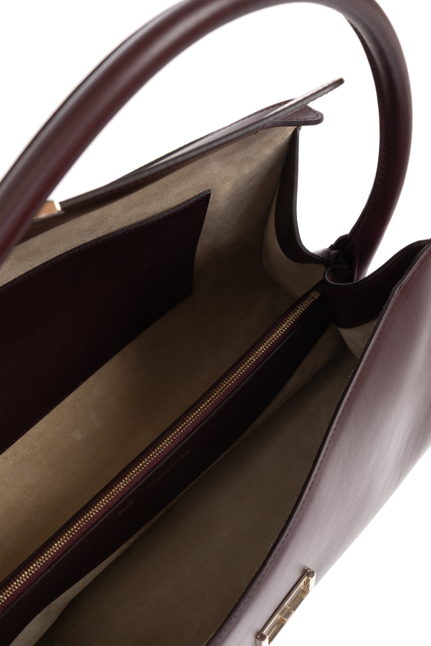 Ami Alexandre Mattiussi BURGUNDY Leather shoulder bag 6