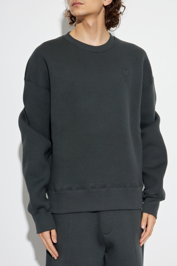 Ami Alexandre Mattiussi GREY Sweatshirt with logo 5