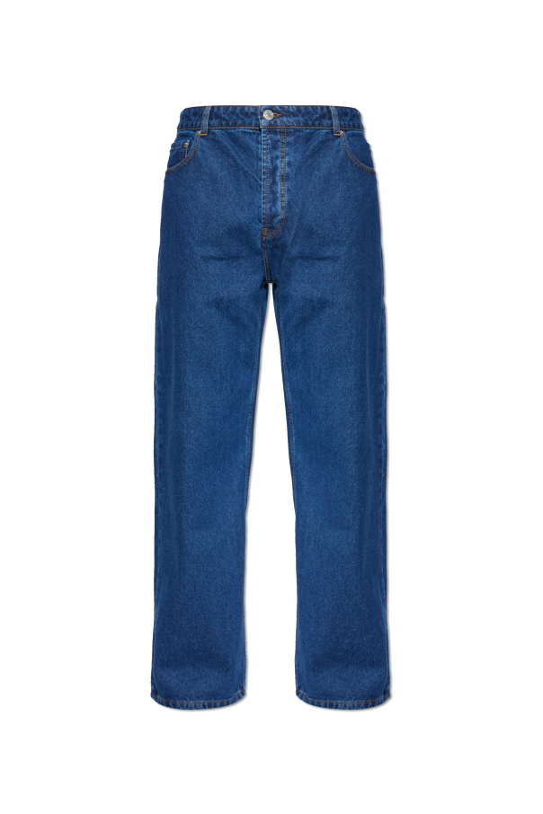 Ami Alexandre Mattiussi NAVY BLUE Straight-leg jeans 1