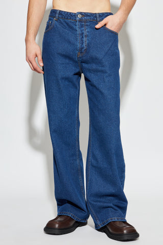 Ami Alexandre Mattiussi NAVY BLUE Straight-leg jeans 3