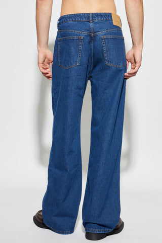 Ami Alexandre Mattiussi NAVY BLUE Straight-leg jeans 4