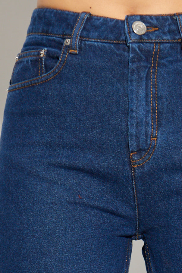 Ami Alexandre Mattiussi NAVY BLUE Flared leg jeans 5