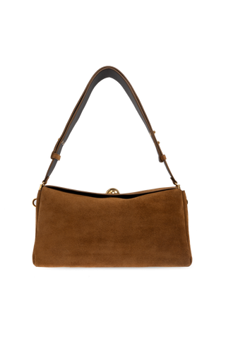 Ami Alexandre Mattiussi BROWN Suede shoulder bag 1