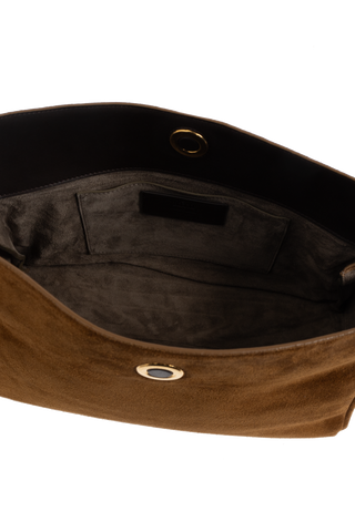 Ami Alexandre Mattiussi BROWN Suede shoulder bag 6