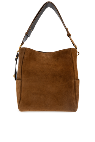 Ami Alexandre Mattiussi BROWN Suede shopper bag 1