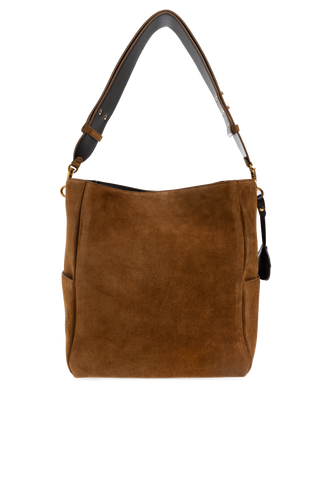 Ami Alexandre Mattiussi BROWN Suede shopper bag 4