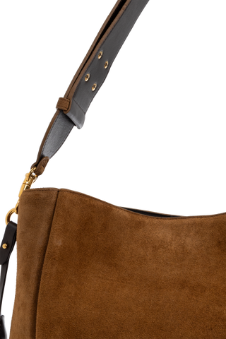 Ami Alexandre Mattiussi BROWN Suede shopper bag 7