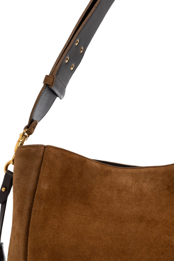 Ami Alexandre Mattiussi BROWN Suede shopper bag 7