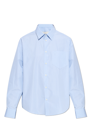 Ami Alexandre Mattiussi BLUE Striped shirt 1