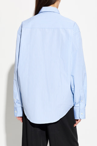 Ami Alexandre Mattiussi BLUE Striped shirt 4