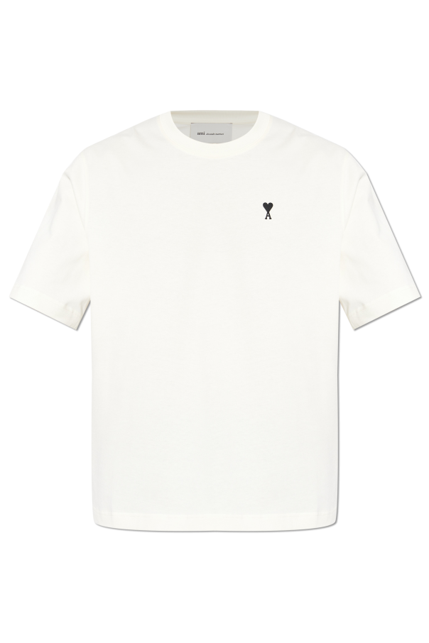 Ami Alexandre Mattiussi cream T-shirt with print 1
