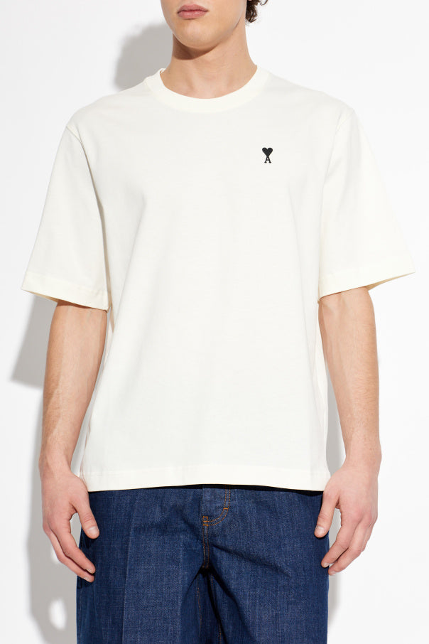 Ami Alexandre Mattiussi cream T-shirt with print 3