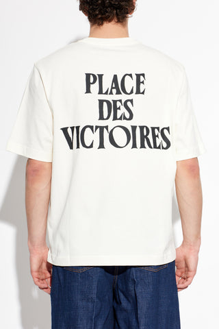 Ami Alexandre Mattiussi cream T-shirt with print 4