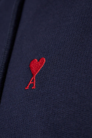 Ami Alexandre Mattiussi NAVY BLUE Sweatshirt with embroidered logo 5