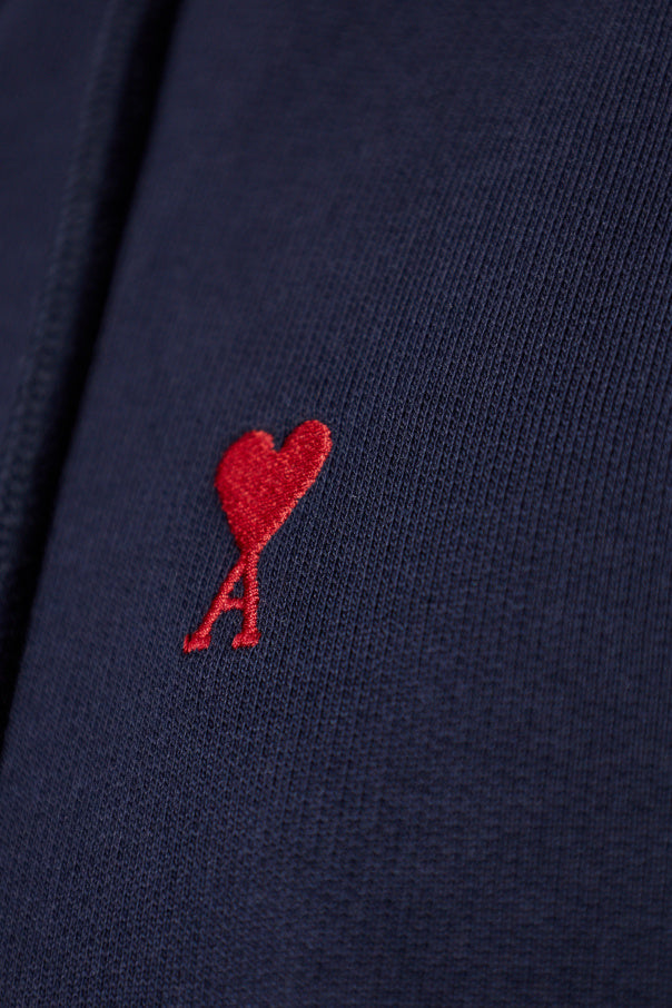 Ami Alexandre Mattiussi NAVY BLUE Sweatshirt with embroidered logo 5