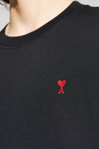 Ami Alexandre Mattiussi BLACK T-shirt with embroidered logo 5