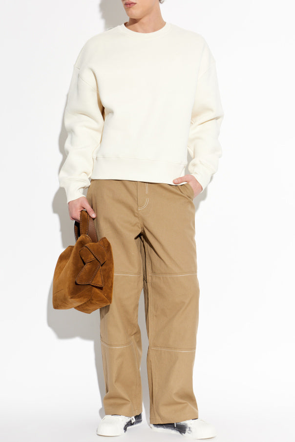 Ami Alexandre Mattiussi cream Sweatshirt with logo 2