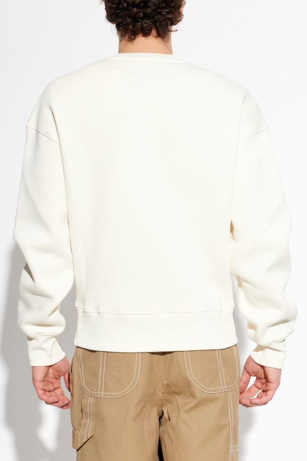 Ami Alexandre Mattiussi cream Sweatshirt with logo 4