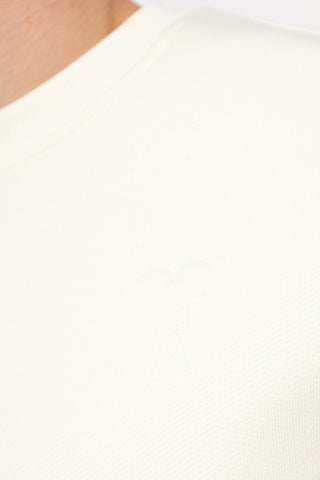 Ami Alexandre Mattiussi cream Sweatshirt with logo 5