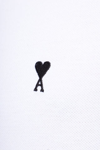 Ami Alexandre Mattiussi WHITE Polo with embroidered logo 5