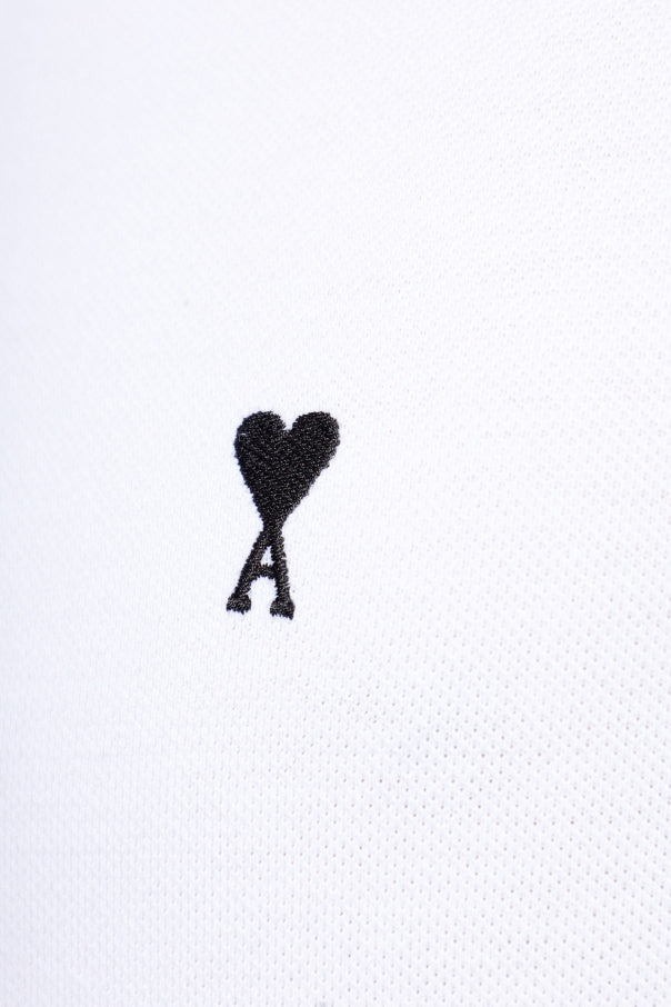 Ami Alexandre Mattiussi WHITE Polo with embroidered logo 5