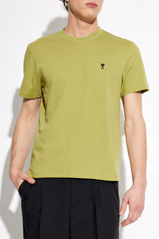 Ami Alexandre Mattiussi GREEN T-shirt with embroidered logo 3