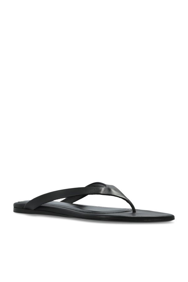Ami Alexandre Mattiussi BLACK Leather slides 4