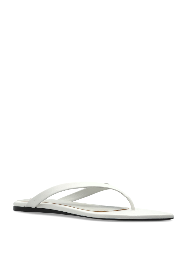 Ami Alexandre Mattiussi WHITE Leather slides 4