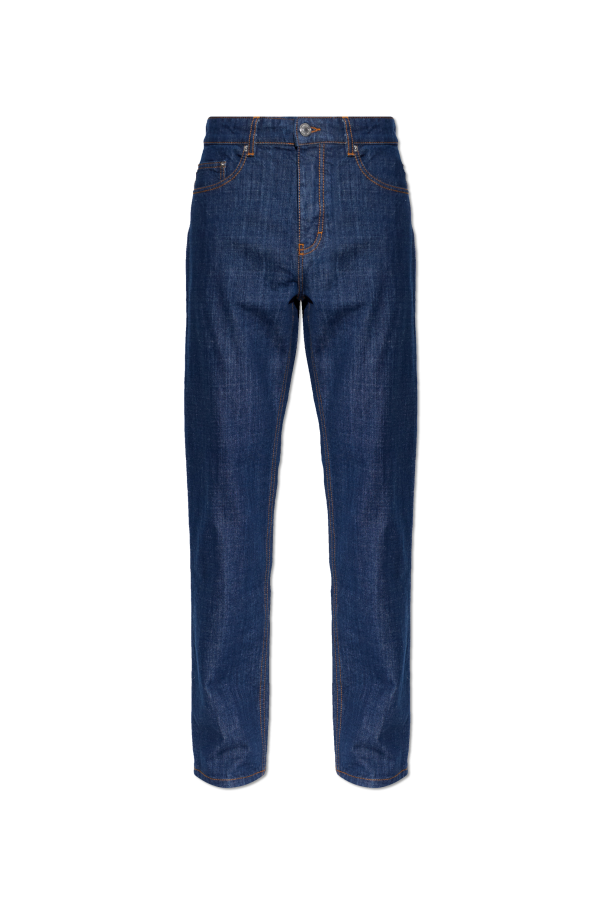 Ami Alexandre Mattiussi NAVY BLUE Straight-leg jeans 1