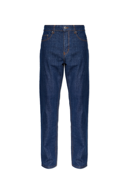 Ami Alexandre Mattiussi NAVY BLUE Straight-leg jeans 1
