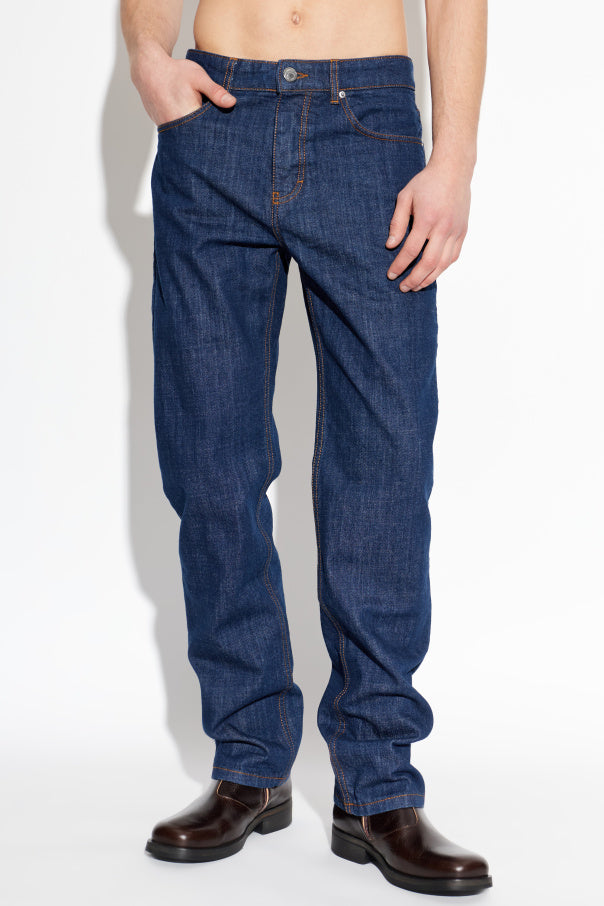 Ami Alexandre Mattiussi NAVY BLUE Straight-leg jeans 3