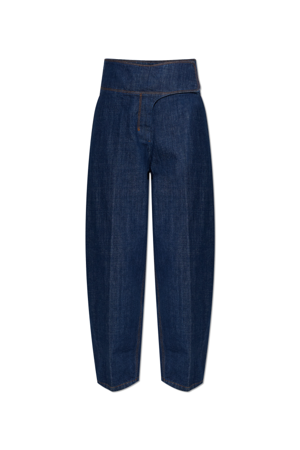 Ami Alexandre Mattiussi NAVY BLUE Wide-leg jeans 1