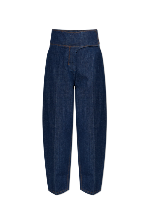 Ami Alexandre Mattiussi NAVY BLUE Wide-leg jeans 1