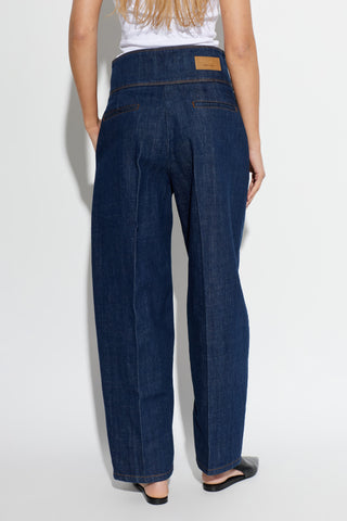 Ami Alexandre Mattiussi NAVY BLUE Wide-leg jeans 4