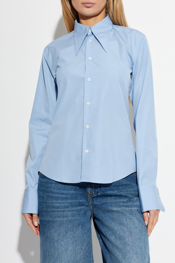 Ami Alexandre Mattiussi BLUE Cotton shirt 3