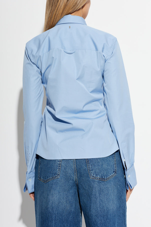 Ami Alexandre Mattiussi BLUE Cotton shirt 4