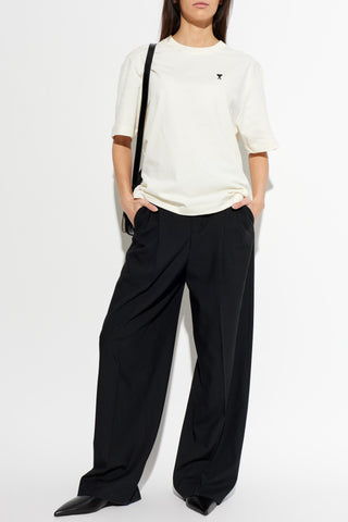 Ami Alexandre Mattiussi BLACK Straight-leg wool trousers 2