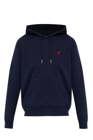 Ami Alexandre Mattiussi NAVY BLUE Sweatshirt with embroidered logo 1