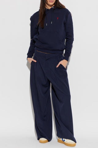 Ami Alexandre Mattiussi NAVY BLUE Sweatshirt with embroidered logo 2