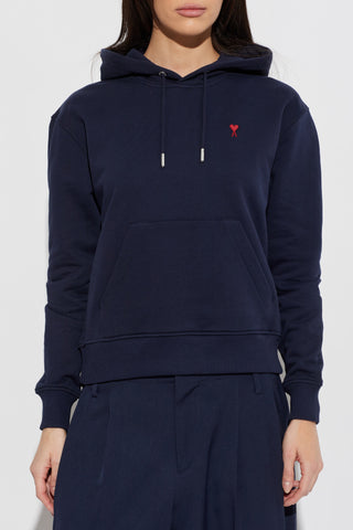 Ami Alexandre Mattiussi NAVY BLUE Sweatshirt with embroidered logo 3