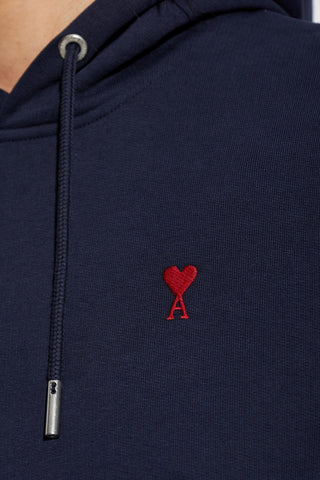 Ami Alexandre Mattiussi NAVY BLUE Sweatshirt with embroidered logo 5