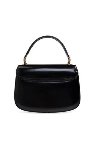 Ami Alexandre Mattiussi BLACK Leather handbag with logo 4