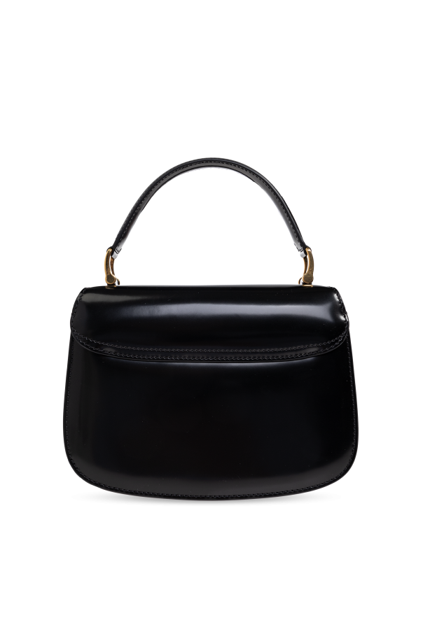 Ami Alexandre Mattiussi BLACK Leather handbag with logo 4