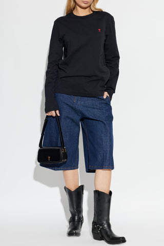Ami Alexandre Mattiussi BLACK Long sleeve T-shirt 2