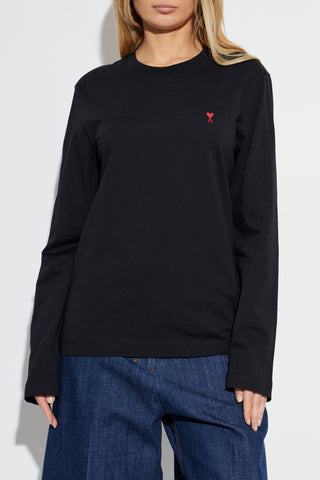 Ami Alexandre Mattiussi BLACK Long sleeve T-shirt 3