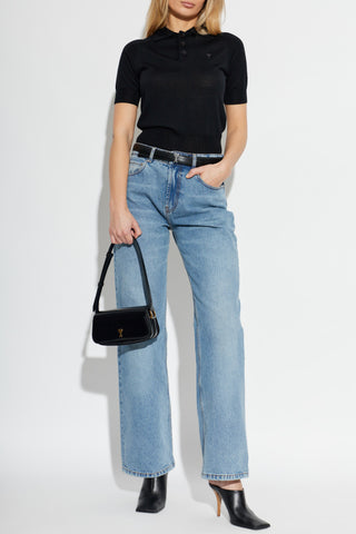 Ami Alexandre Mattiussi BLACK Wool polo 2
